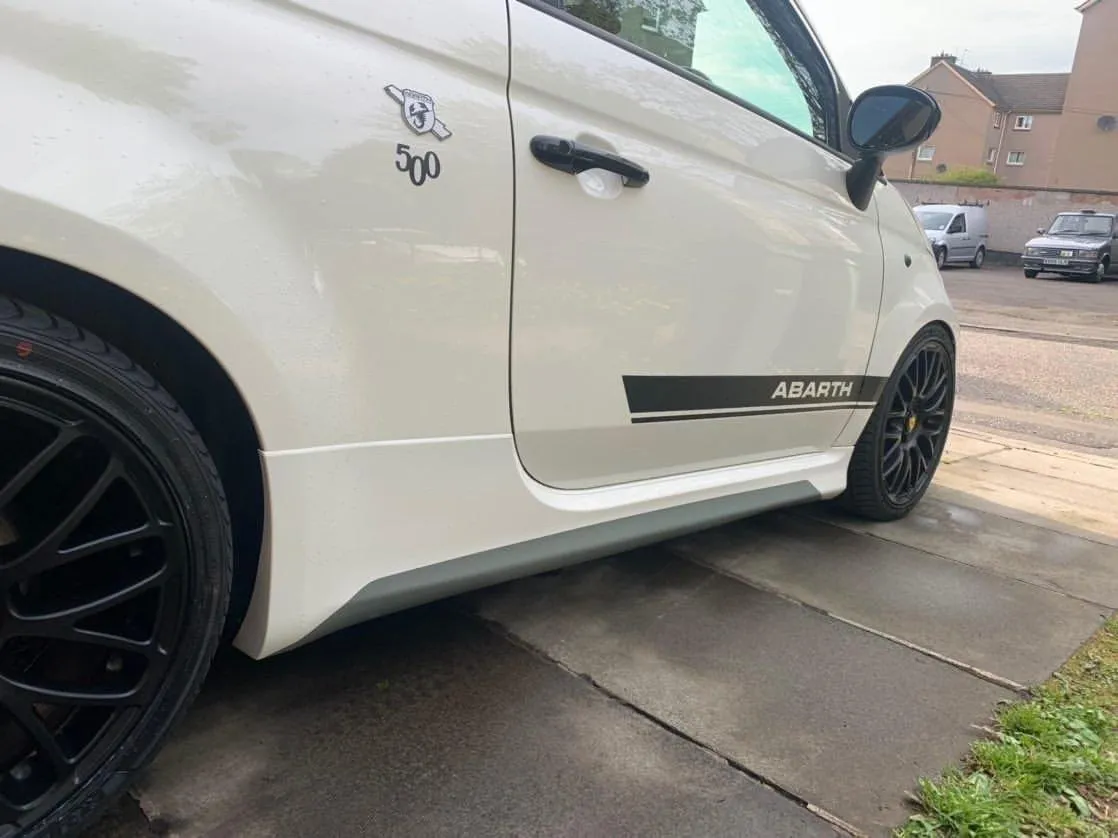 Abarth 500 / 595 / 695 Side Skirt Decals - Essential Squeegee Included