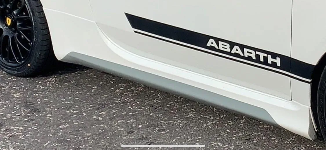 Abarth 500 / 595 / 695 Side Skirt Decals - Essential Squeegee Included