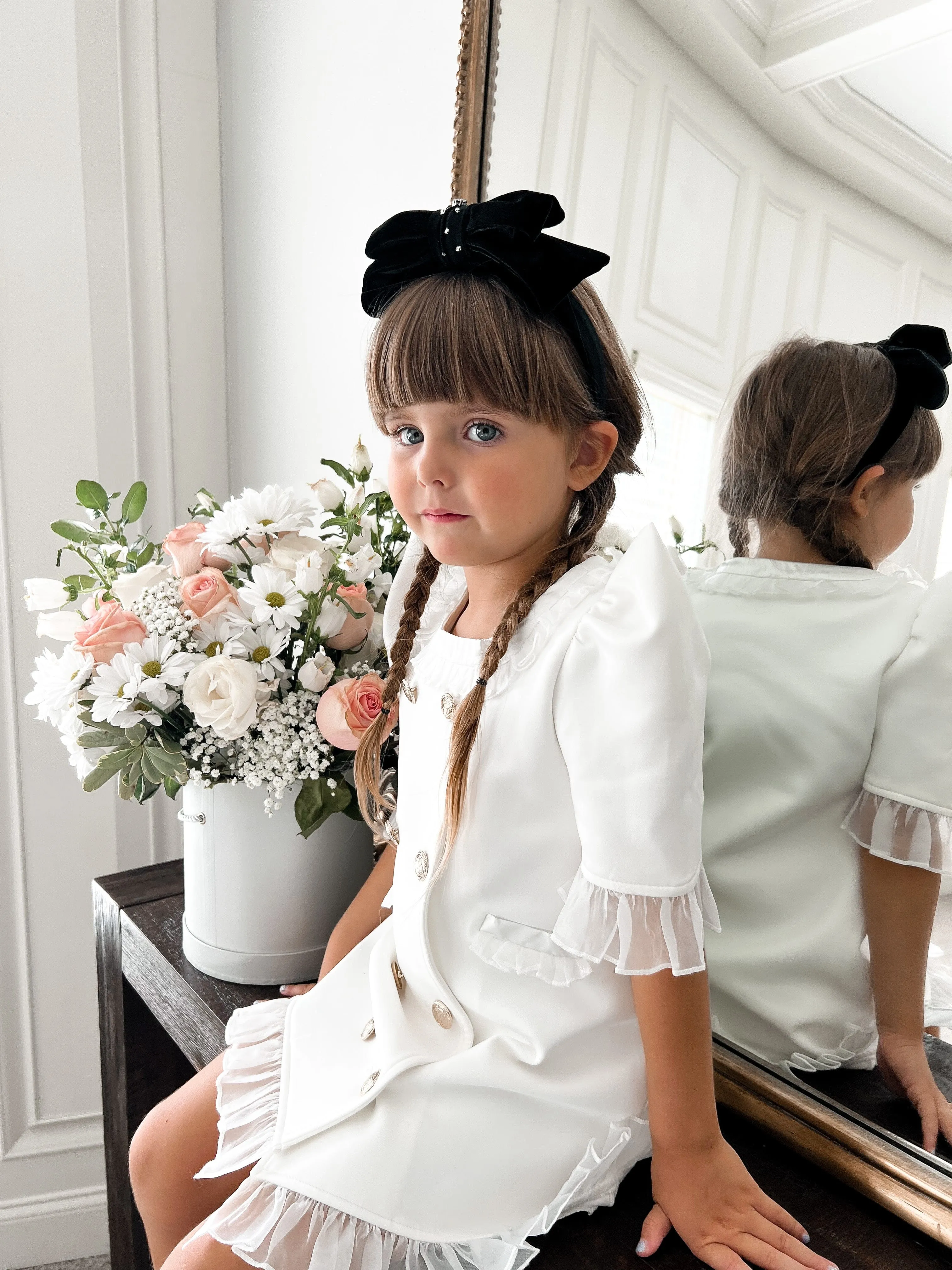 Audrey Black Velvet Headband
