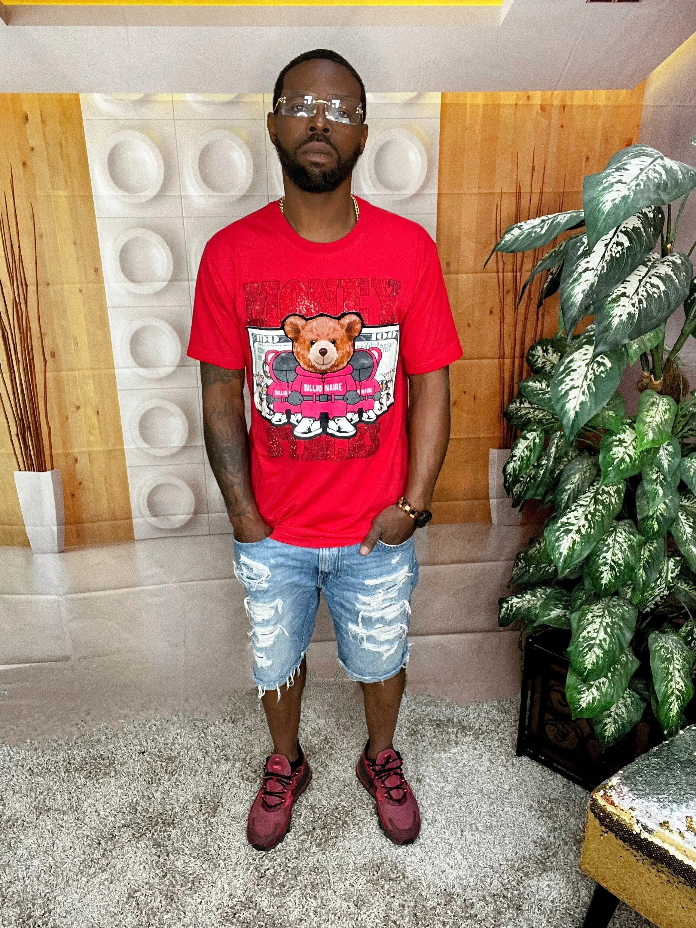 Bear Money Stacks Graphic Tee