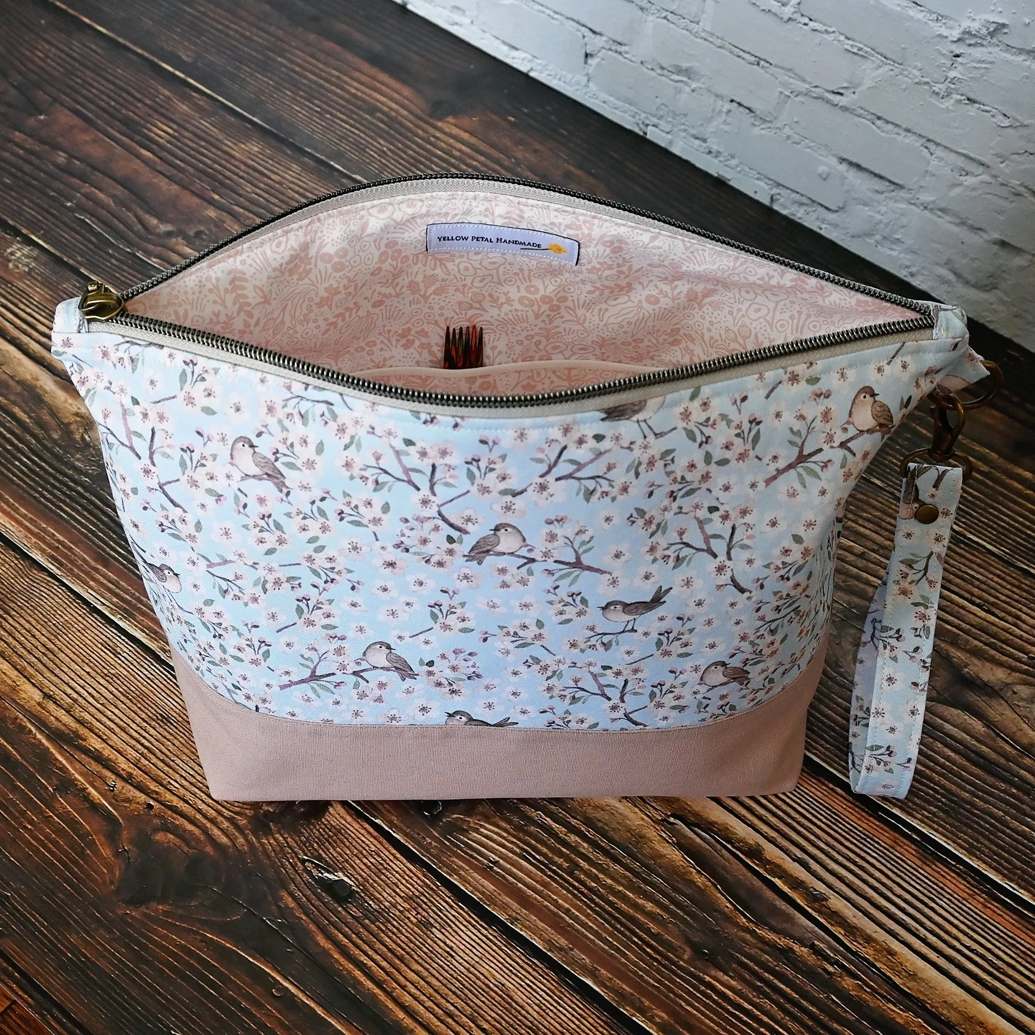 Bird Themed Zippered Project Bags