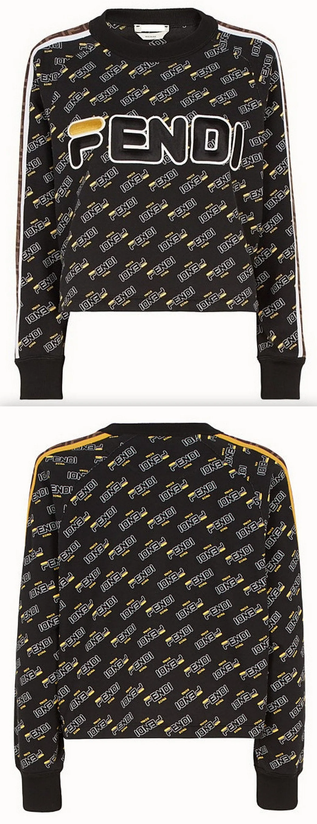 Black Cotton Sweatshirt