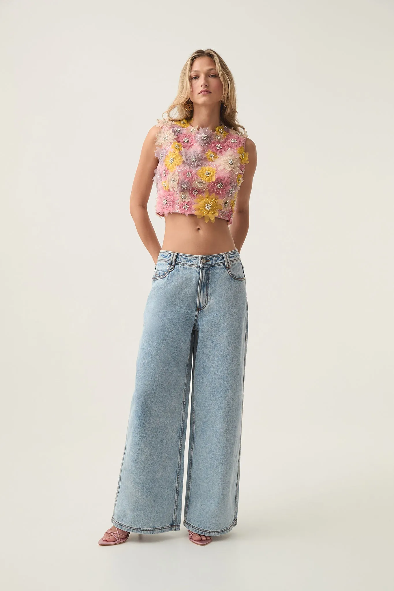 Blossom Flower Shell Top