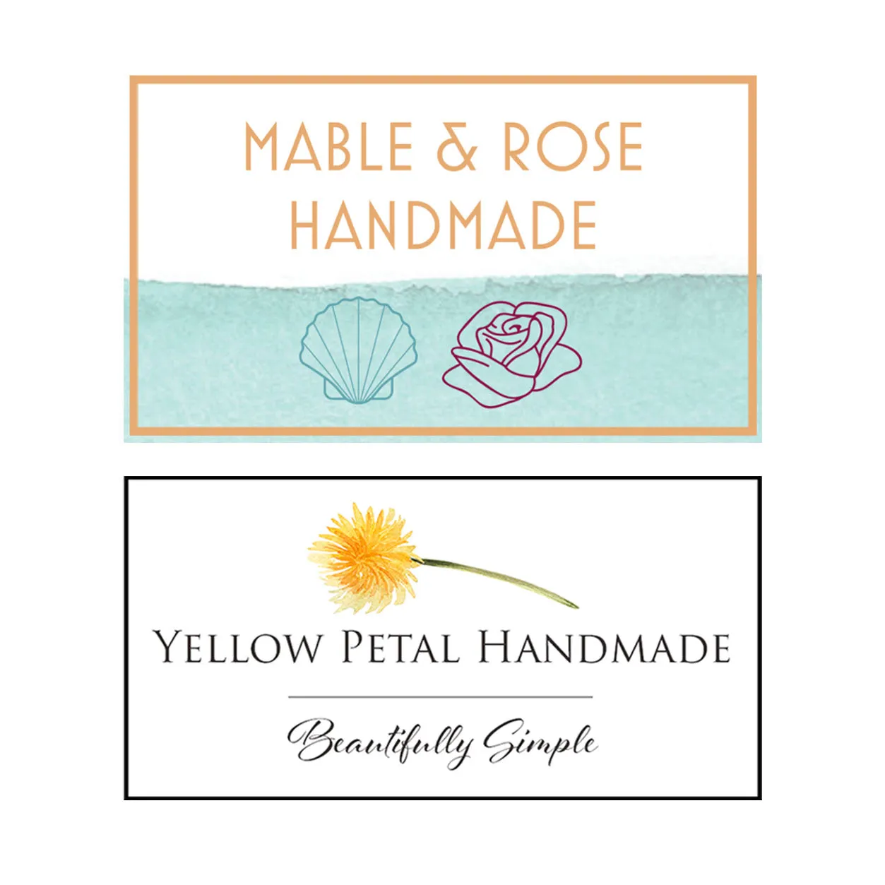 Blue Floral Drawstring Project Bag Featuring a Scissor Chain by Mable and Rose