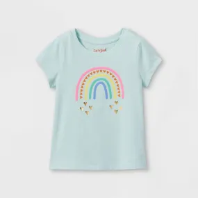 Cat & Jack Toddler Girls' Sparkle Rainbow Graphic T-Shirt