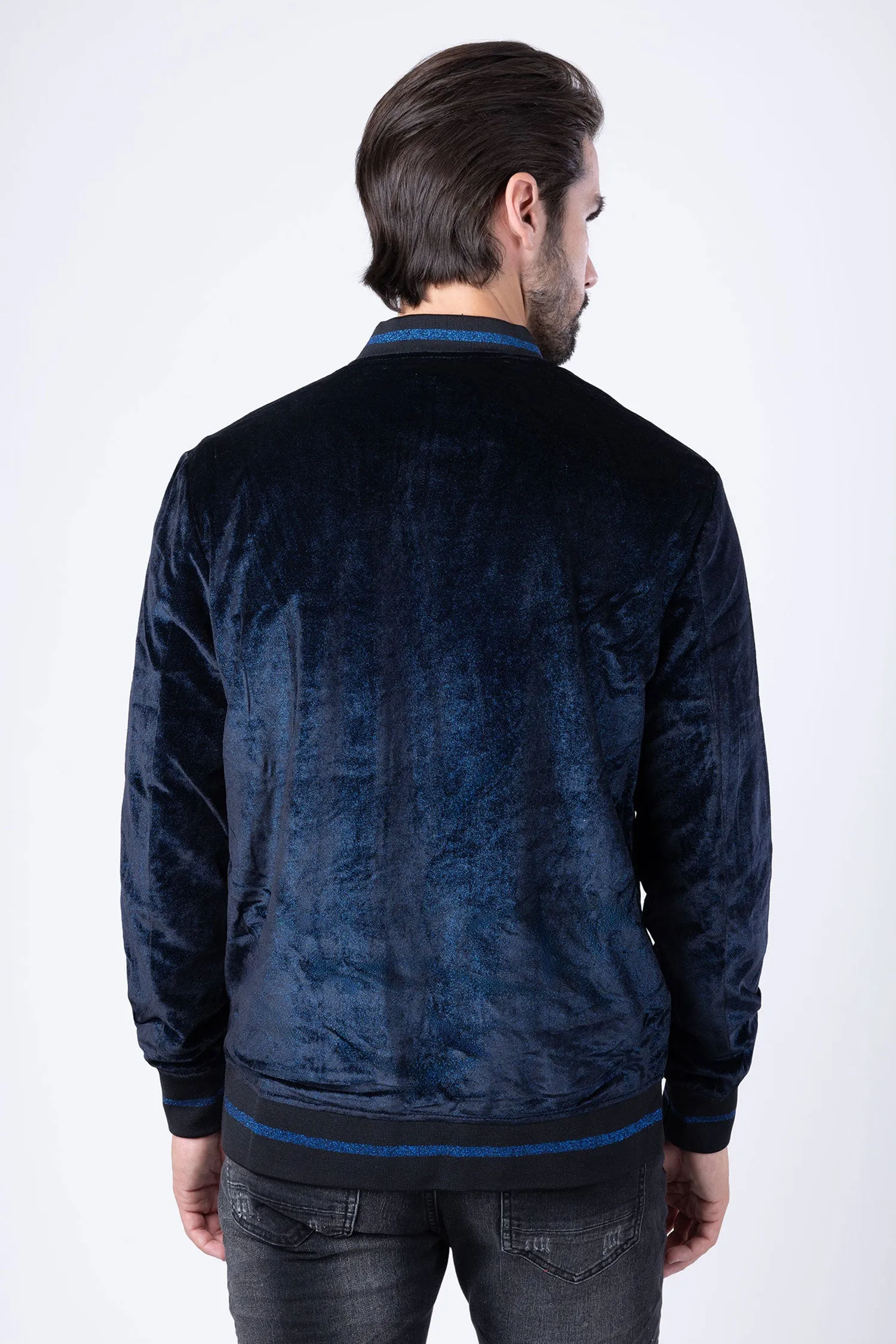 Drip Velour Bomber Jacket