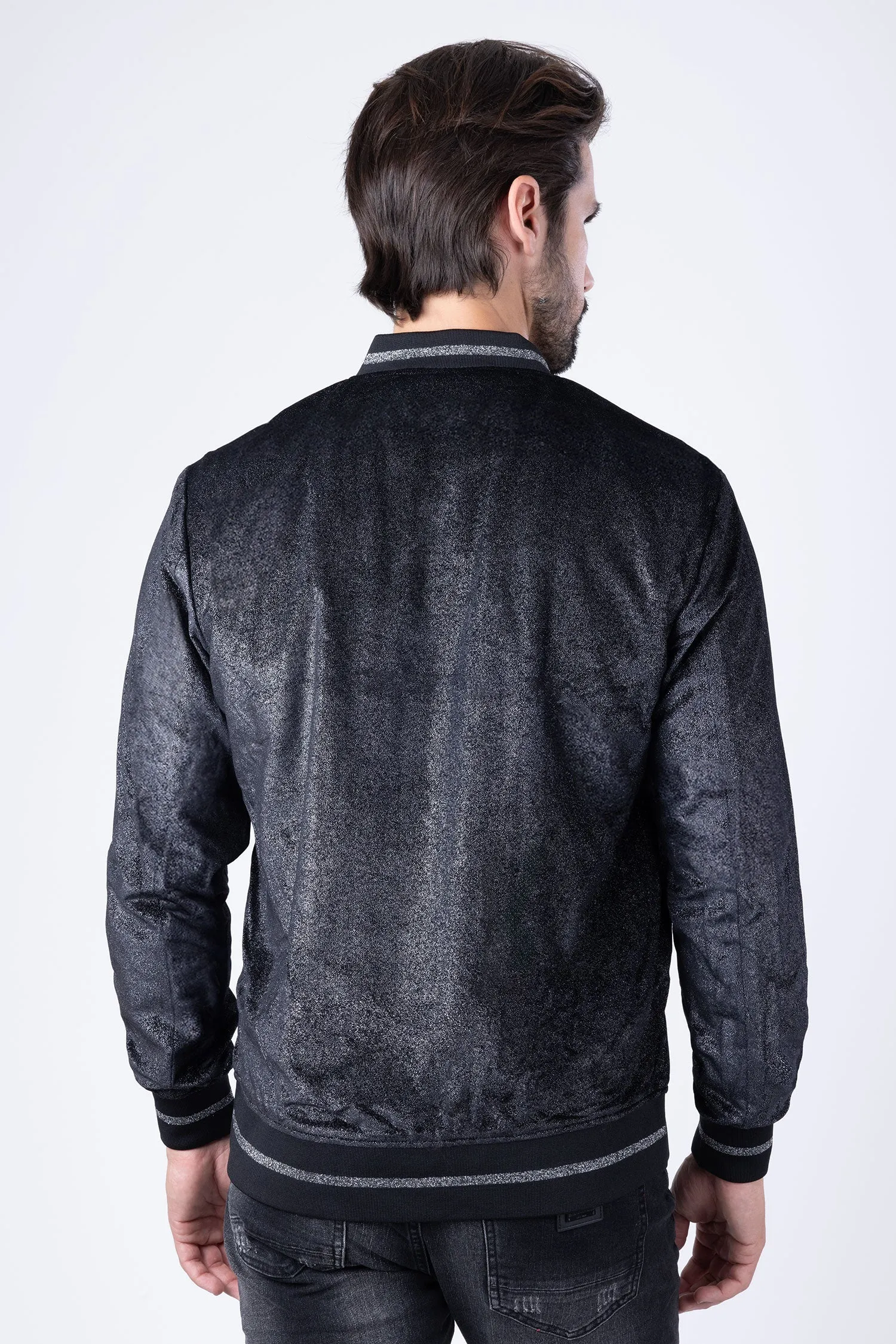 Drip Velour Bomber Jacket