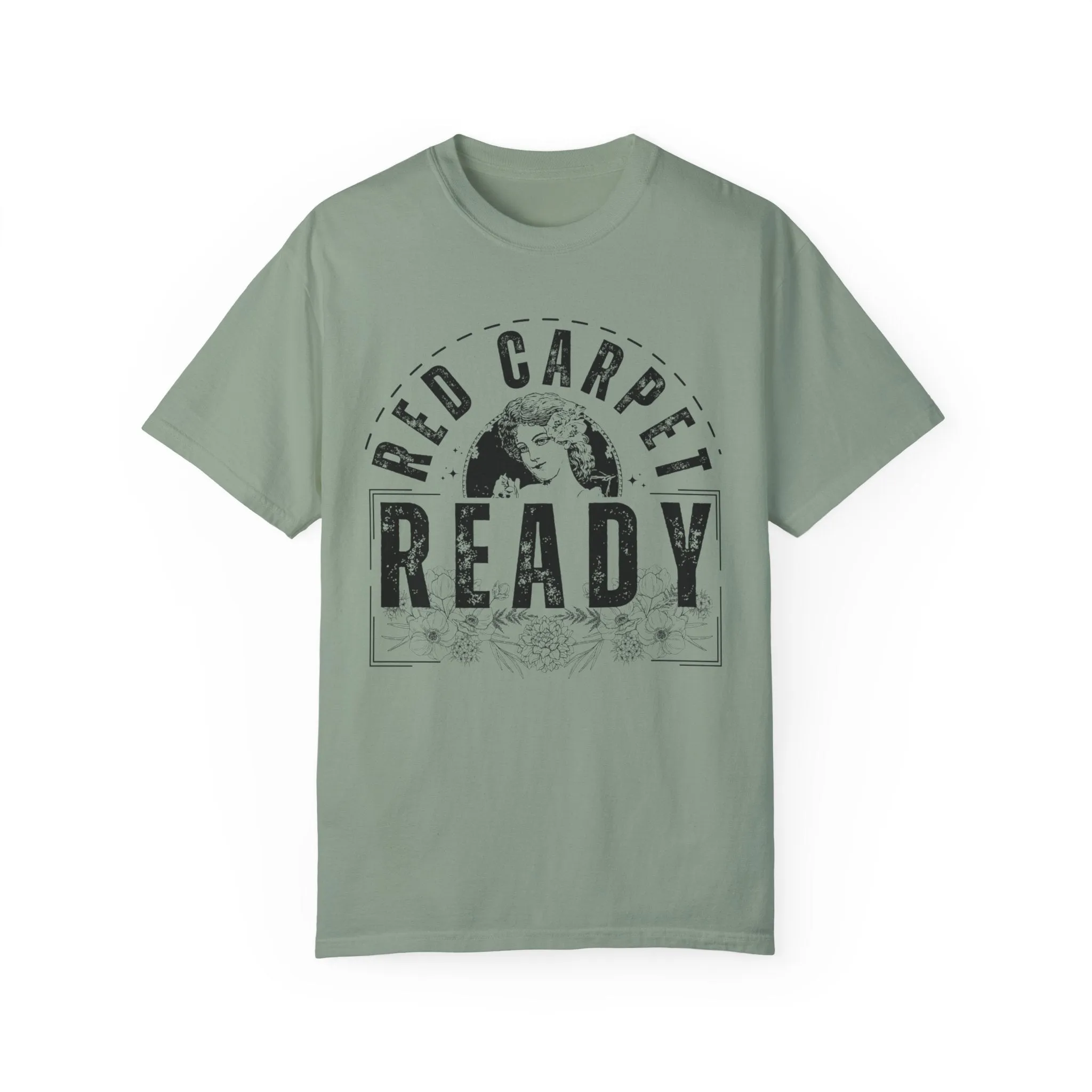 Eddy and Rita Women's Comfort Colors T-Shirt - "Red Carpet Ready" Graphic Tee for Glamorous Style