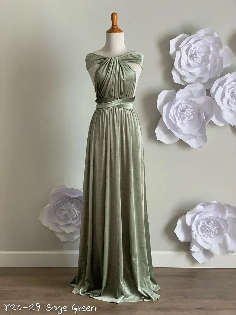 Elegant Velvet Dress Ruched Formal Dress for Wedding Guest Dresses