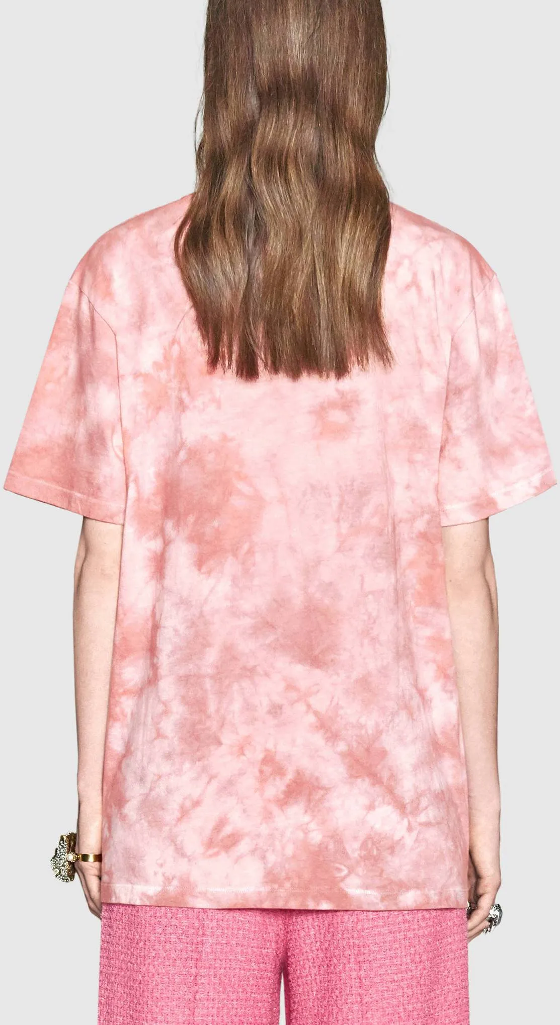 Fish Embroidered Cotton T-shirt