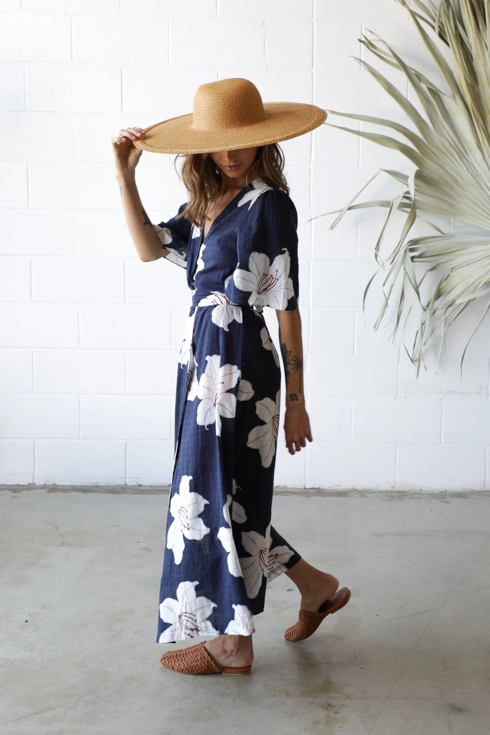 HIBISCUS WRAP DRESS
