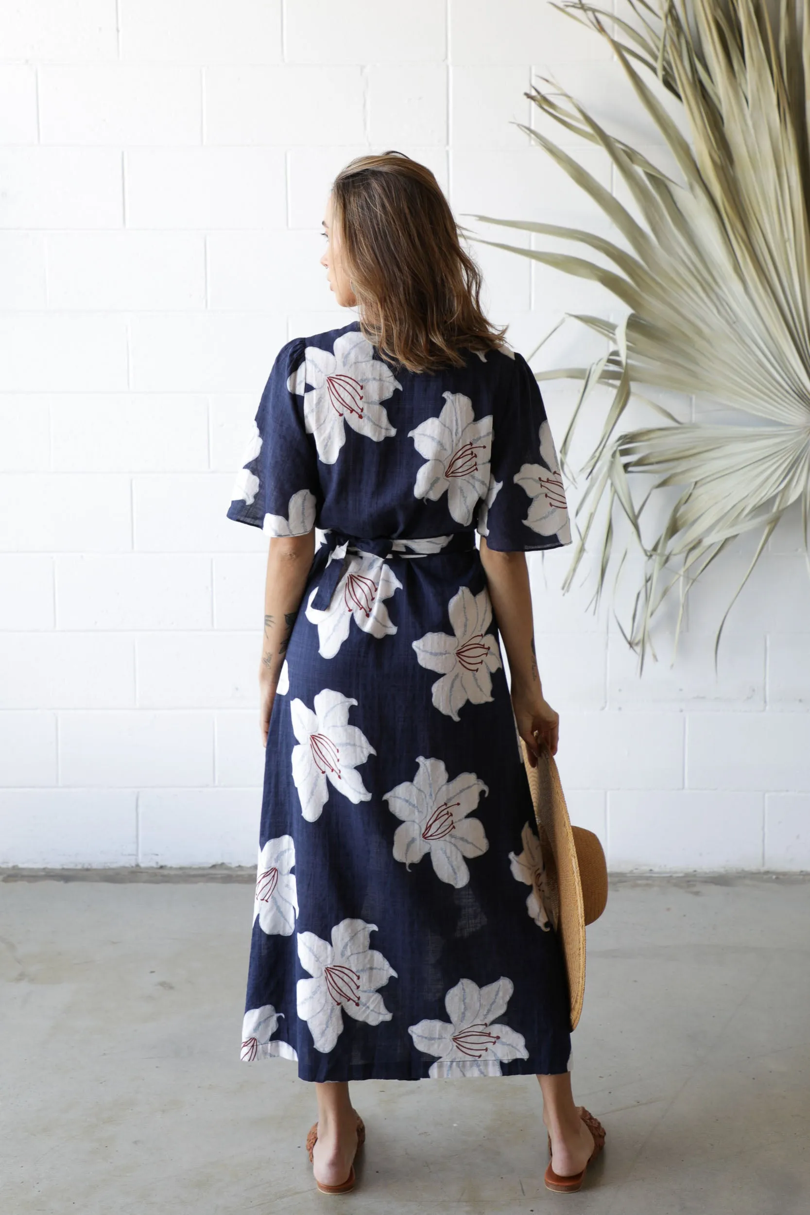 HIBISCUS WRAP DRESS