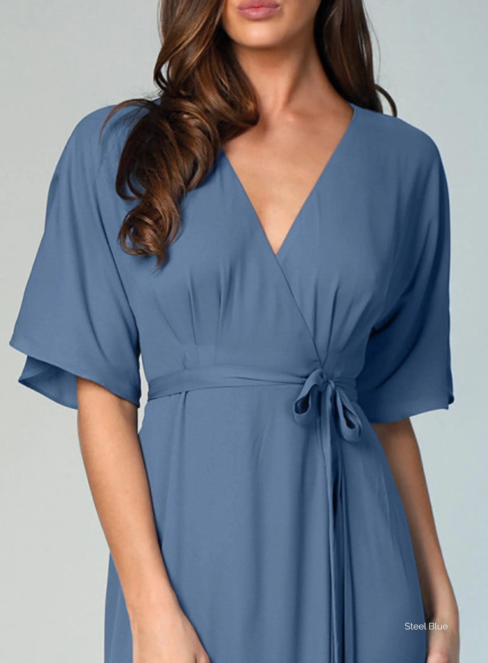 Kimono Sleeve Flare Maxi