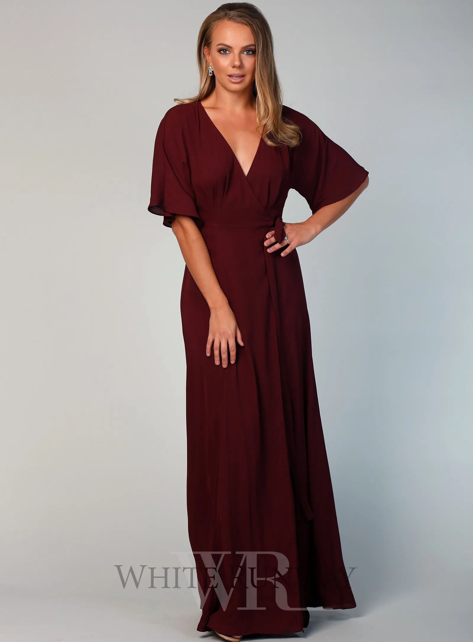 Kimono Sleeve Flare Maxi