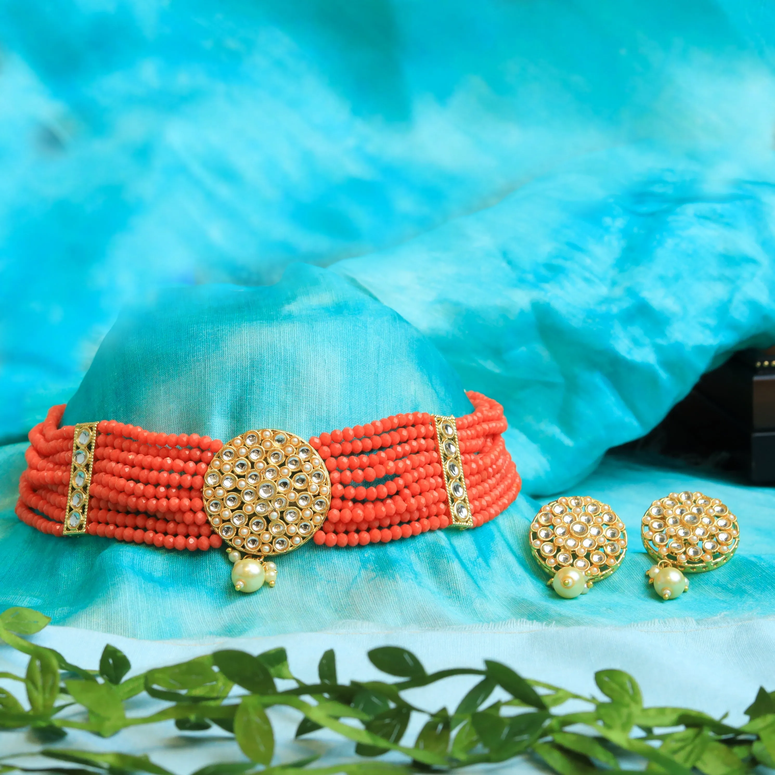 Kundan Choker Set 1485-31