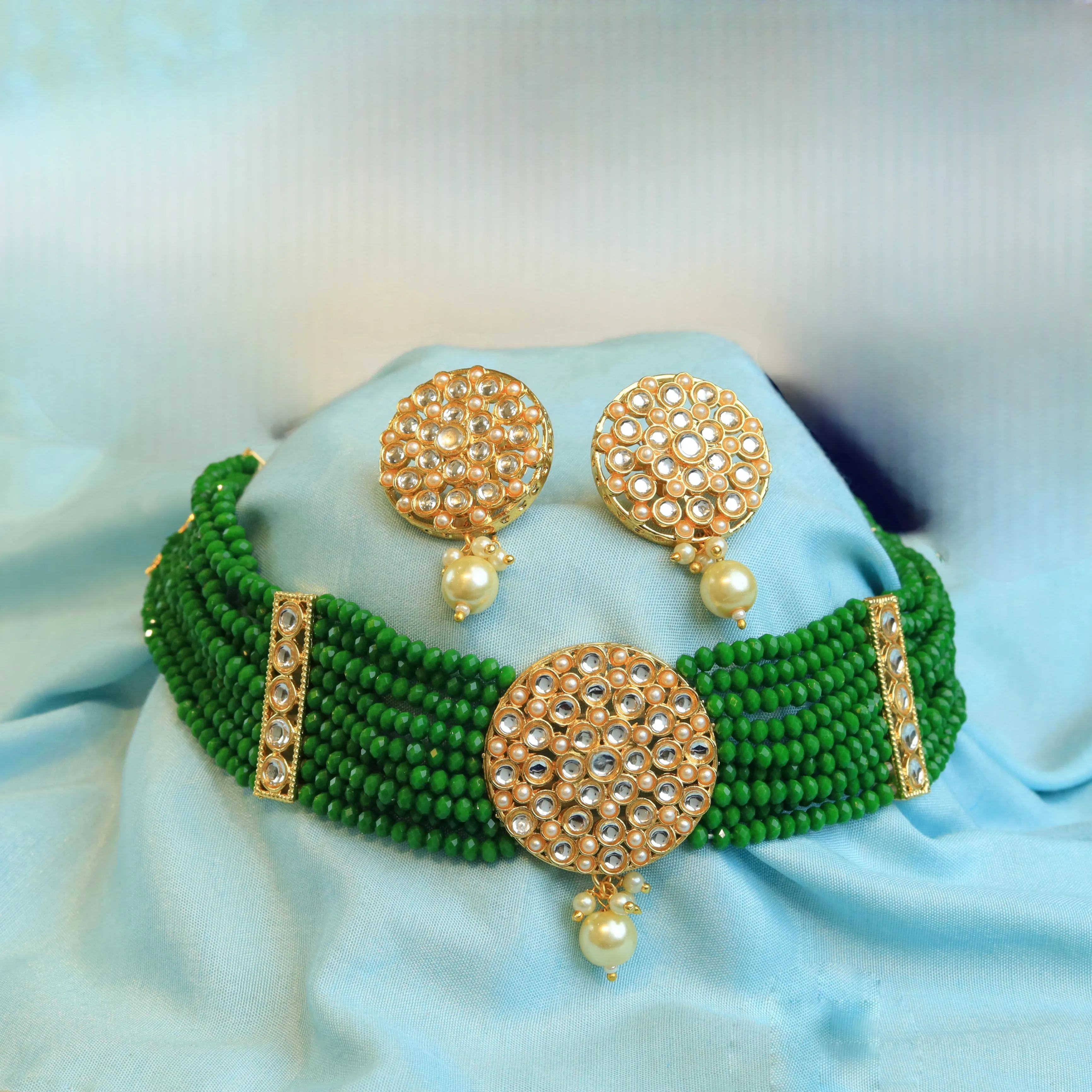 Kundan Choker Set 1485-31