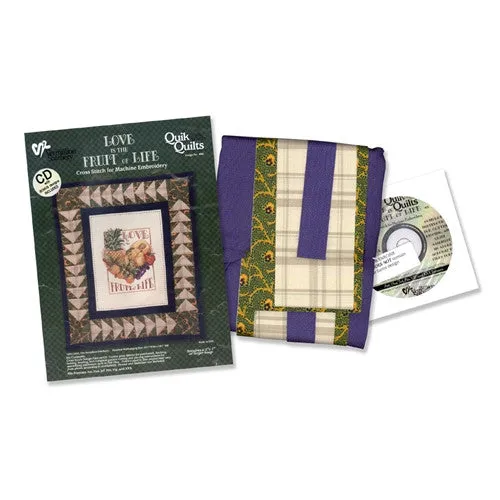 Love is the Fruit of Life Quik Quilt Kit by Vermillion