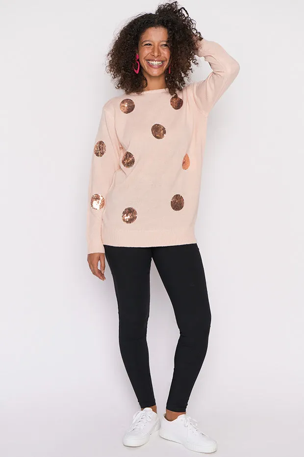 Monica Shell Sequins Knit Jumper