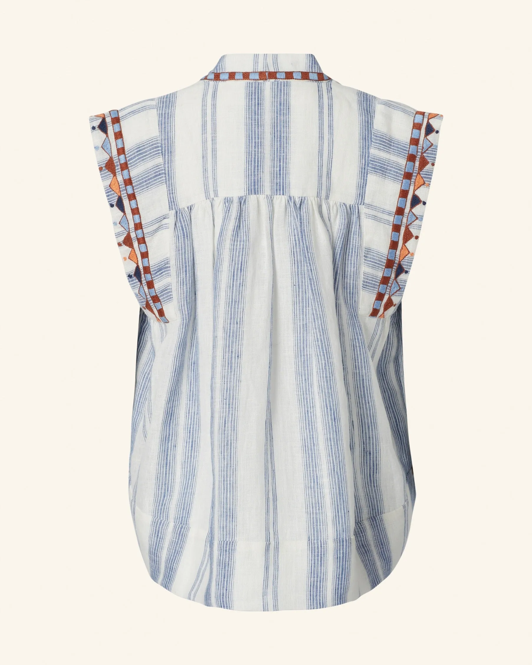 Nehru Pacific Embroidered Top