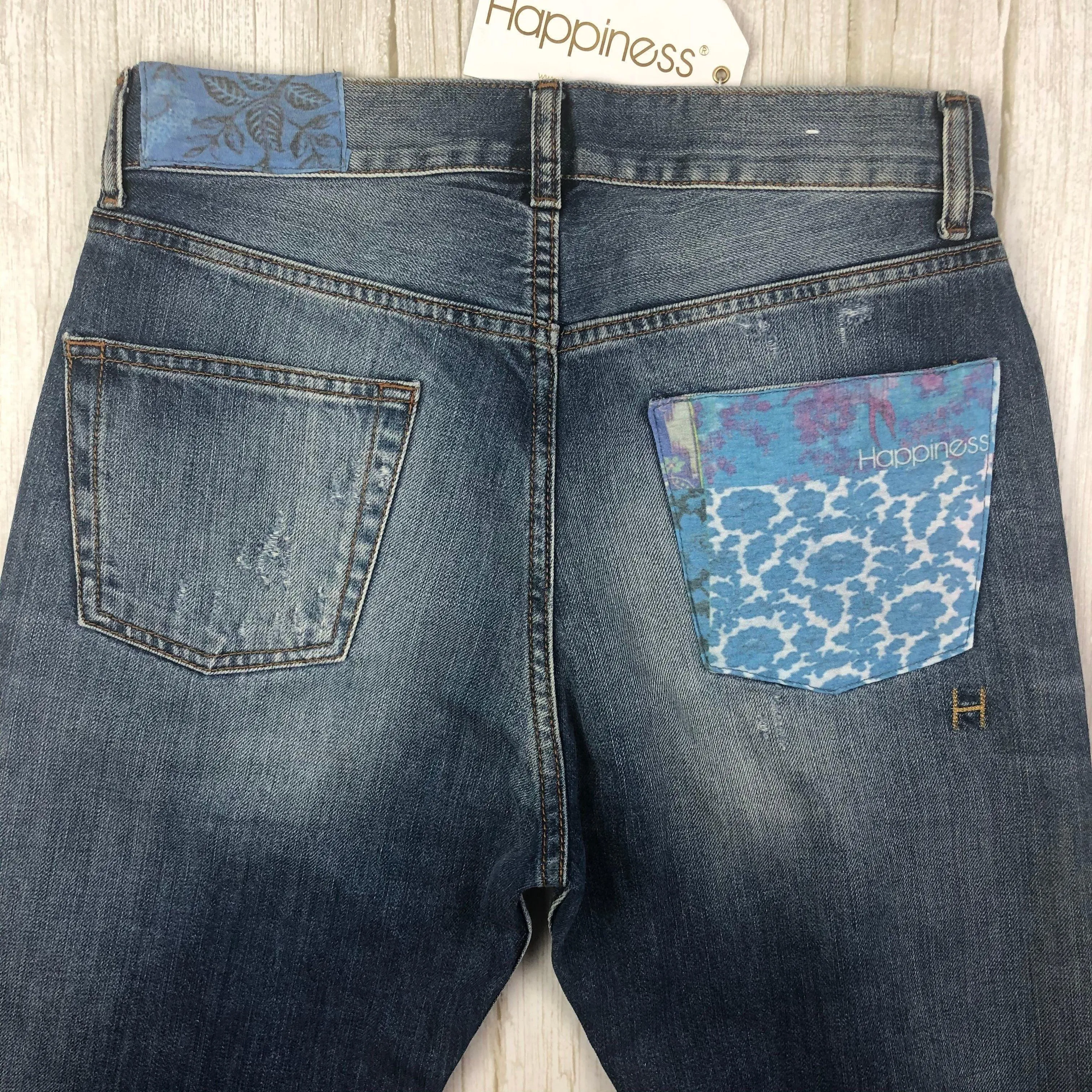 NWT- Italian Happiness 'Feliz'  90's fit Jeans RRP $300  Size 27