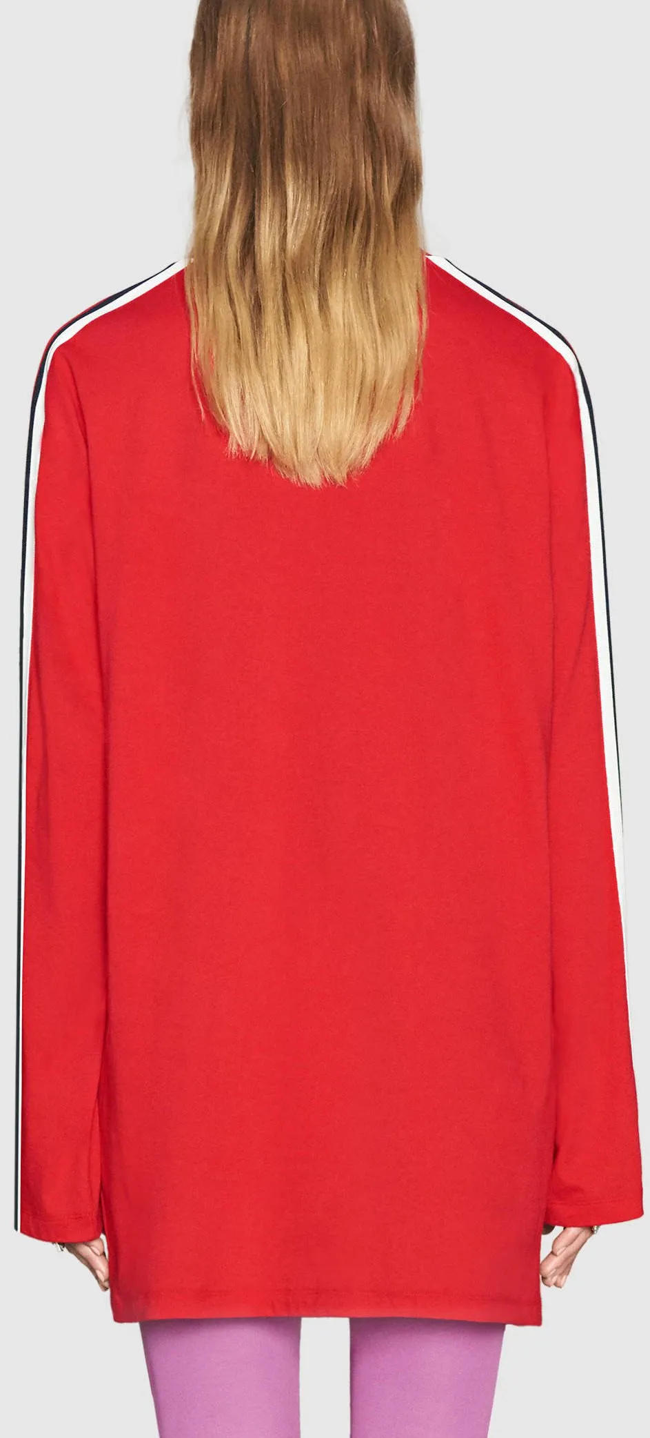 Oversize Long-Sleeve T-Shirt with Panther