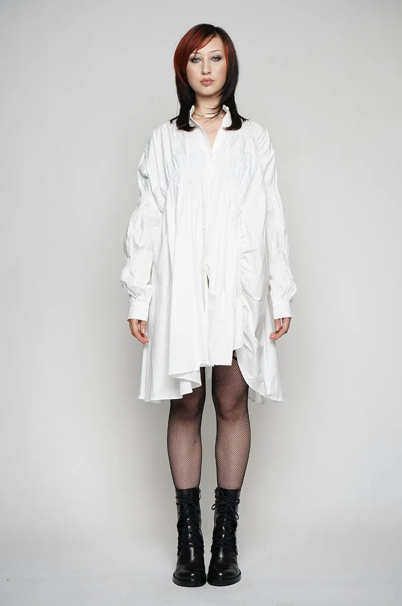 Pleia Shirt Dress - White