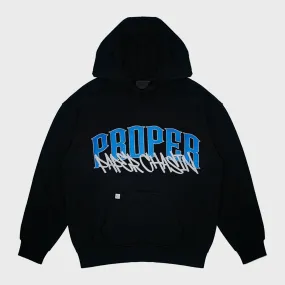PROPER X PAPERCHASIN HOODIE BLUE
