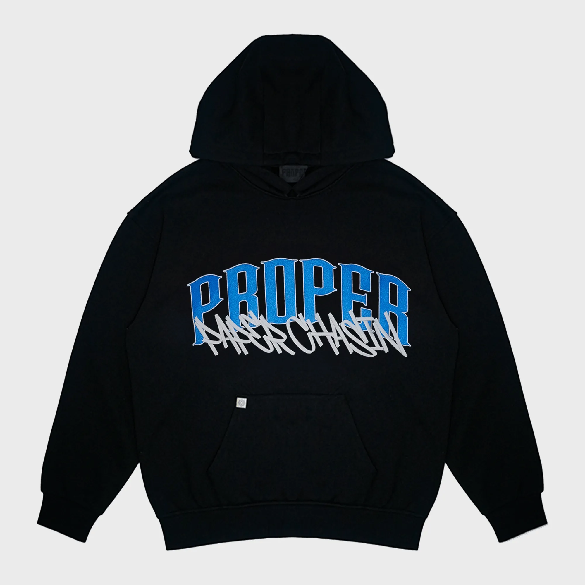 PROPER X PAPERCHASIN HOODIE BLUE