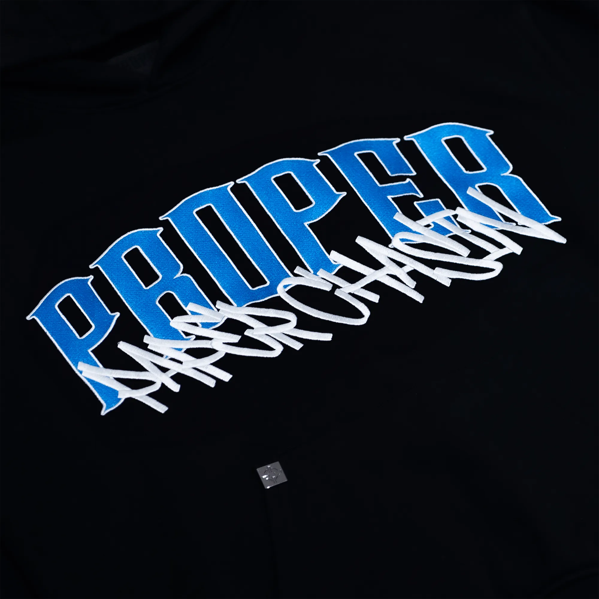 PROPER X PAPERCHASIN HOODIE BLUE