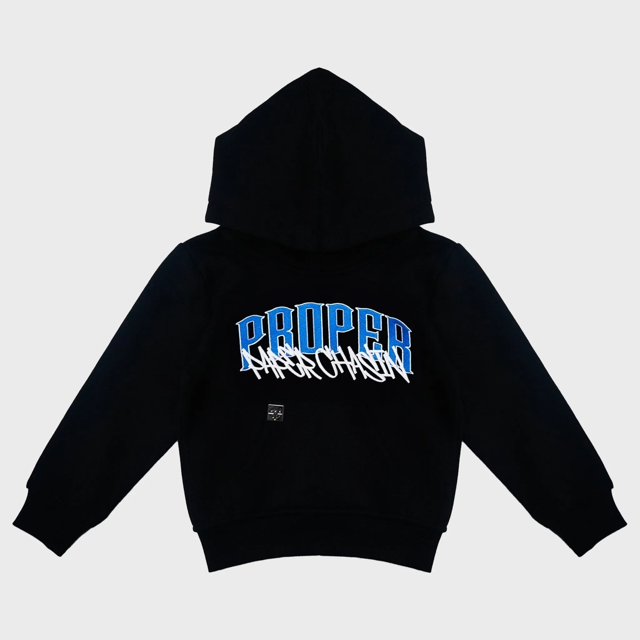 PROPER X PAPERCHASIN KIDS HOODIE BLUE