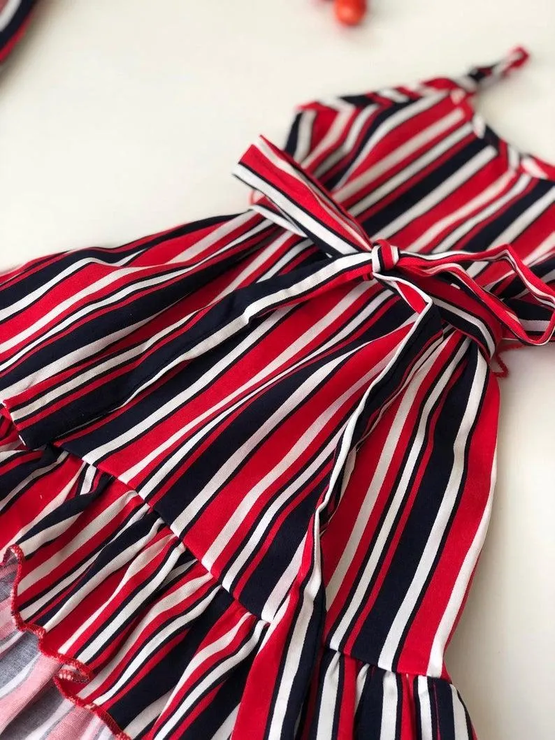 Red White Blue Matching Dresses