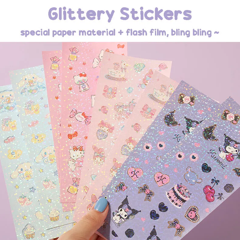 Sanrio Character DIY Sticker Gel Pen Set