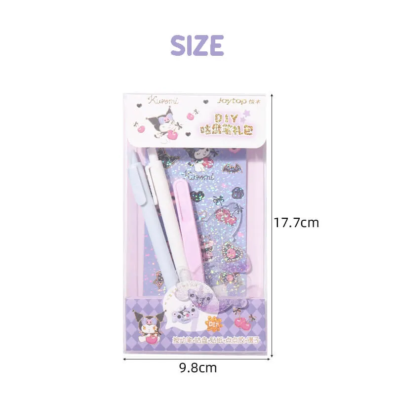 Sanrio Character DIY Sticker Gel Pen Set