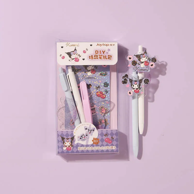 Sanrio Character DIY Sticker Gel Pen Set