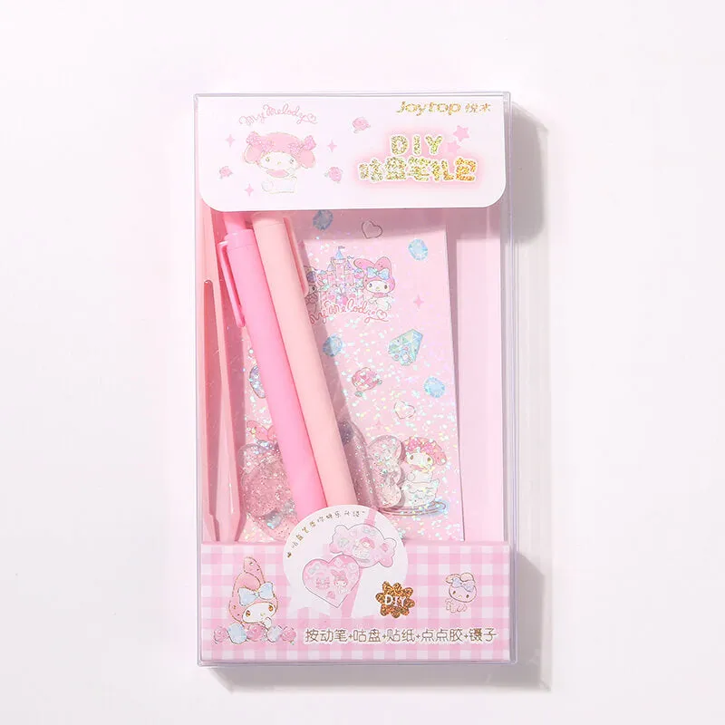 Sanrio Character DIY Sticker Gel Pen Set