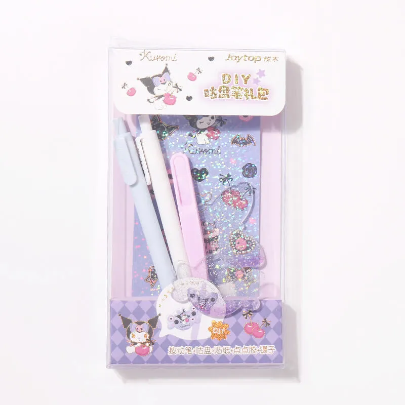 Sanrio Character DIY Sticker Gel Pen Set