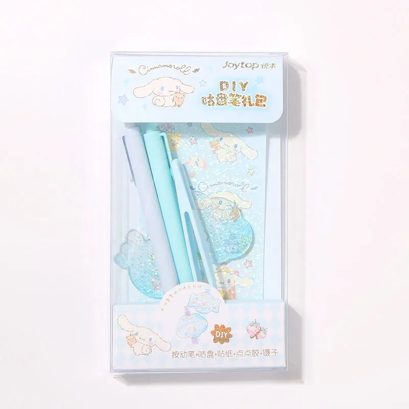Sanrio Character DIY Sticker Gel Pen Set