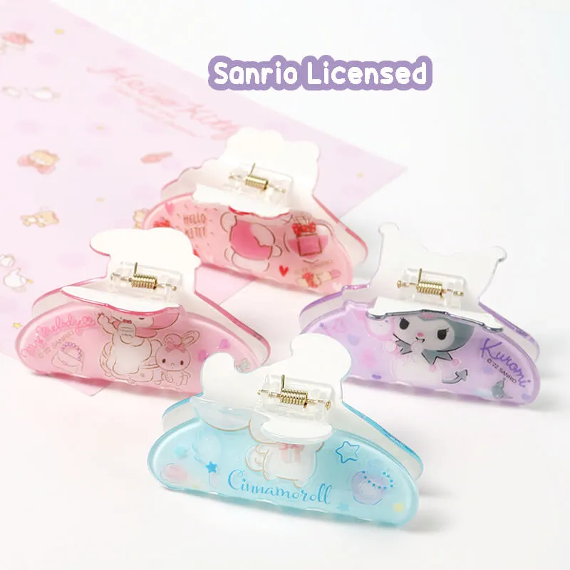 Sanrio Fashion Series Acrylic Glittery Hair Claw Clip